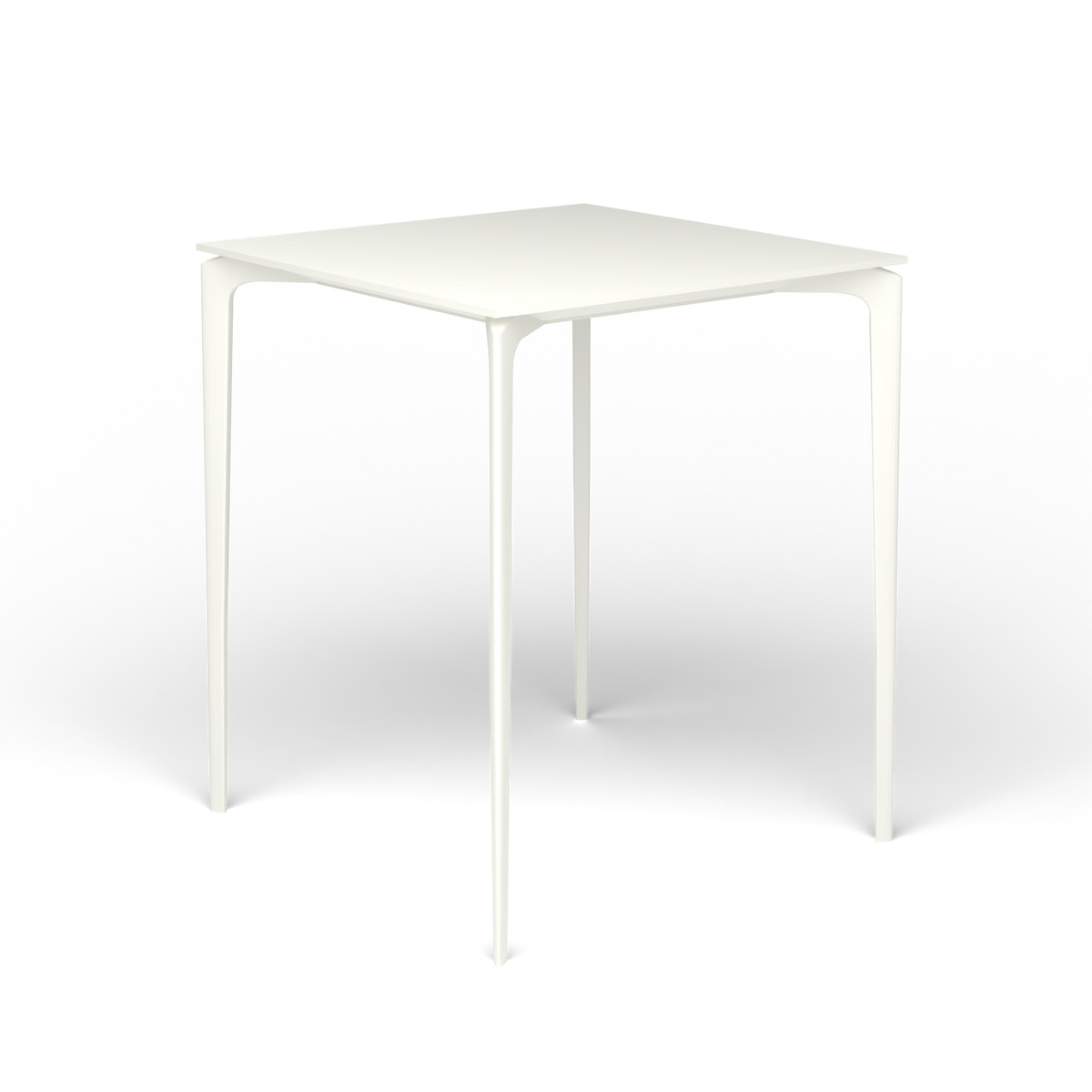 AllSize Bartafel, 90 × 90 × 110 cm, White, Gelakt aluminium (volgt onderstelkleur)