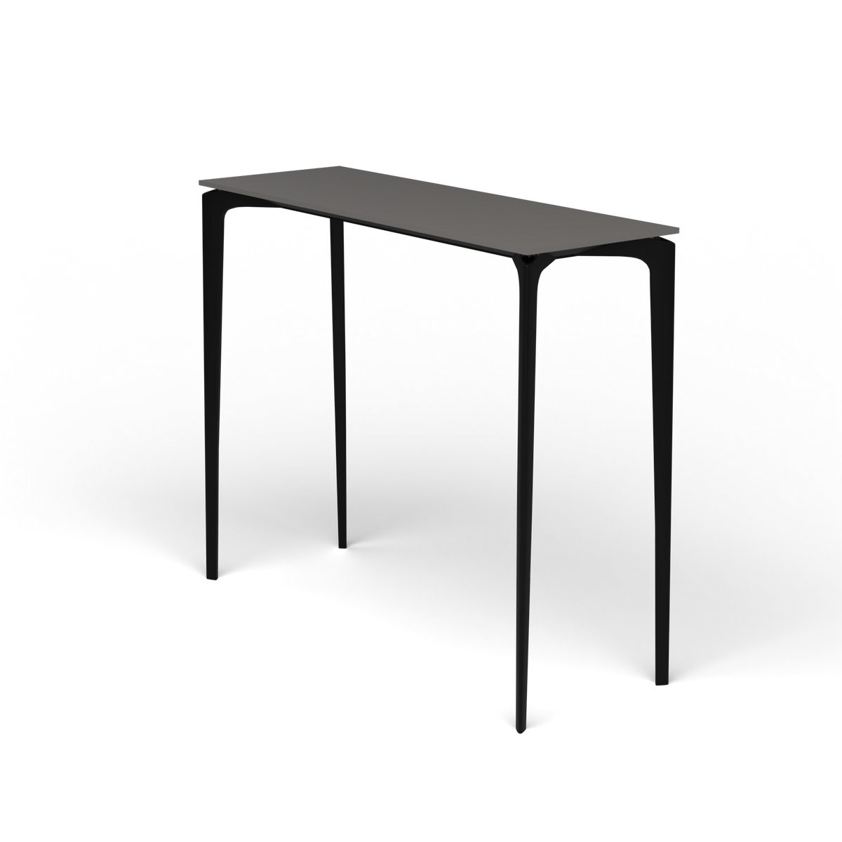 AllSize Bartafel, 130 × 45 × 110 cm, Black, Aluminium speckled Anthracite