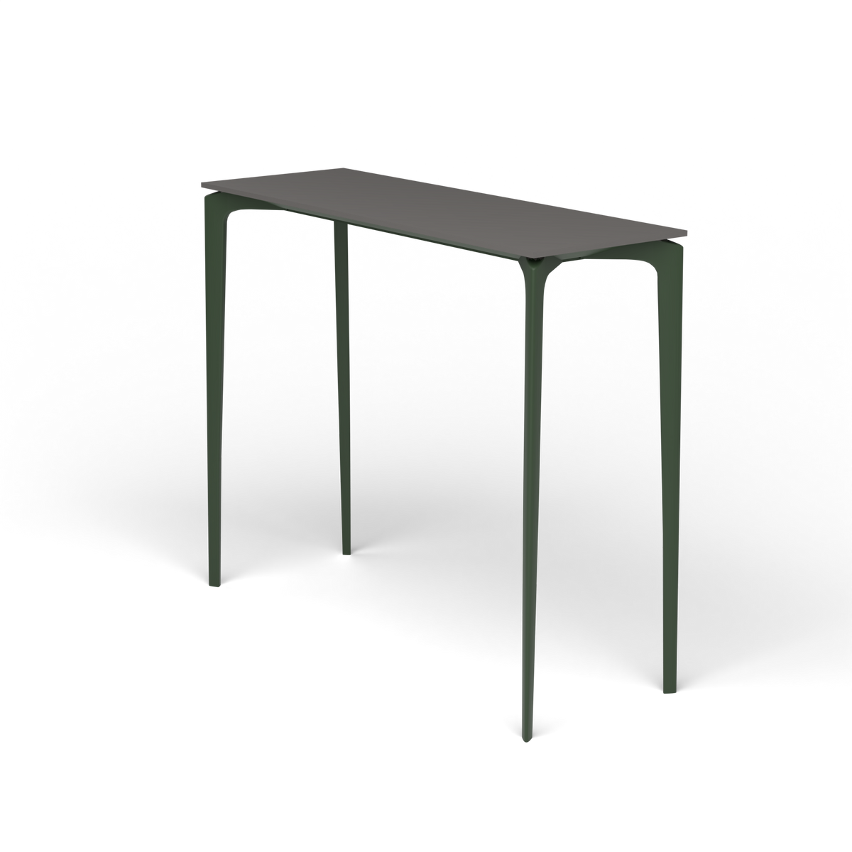 AllSize Bartafel, 130 × 45 × 110 cm, Bottle Green, Aluminium speckled Anthracite