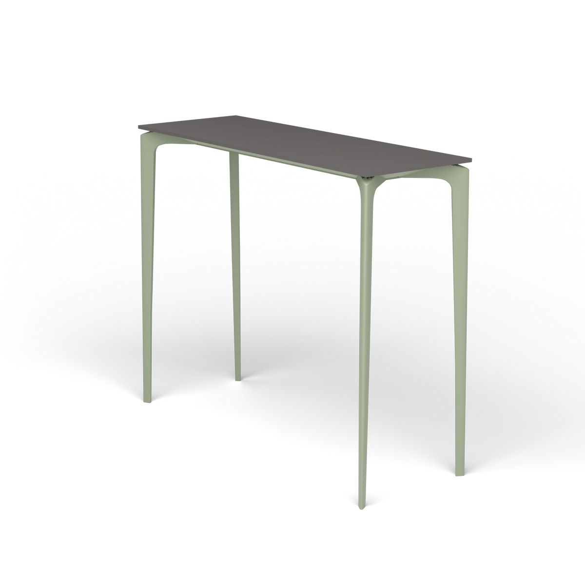 AllSize Bartafel, 130 × 45 × 110 cm, Green Tea, Aluminium speckled Anthracite