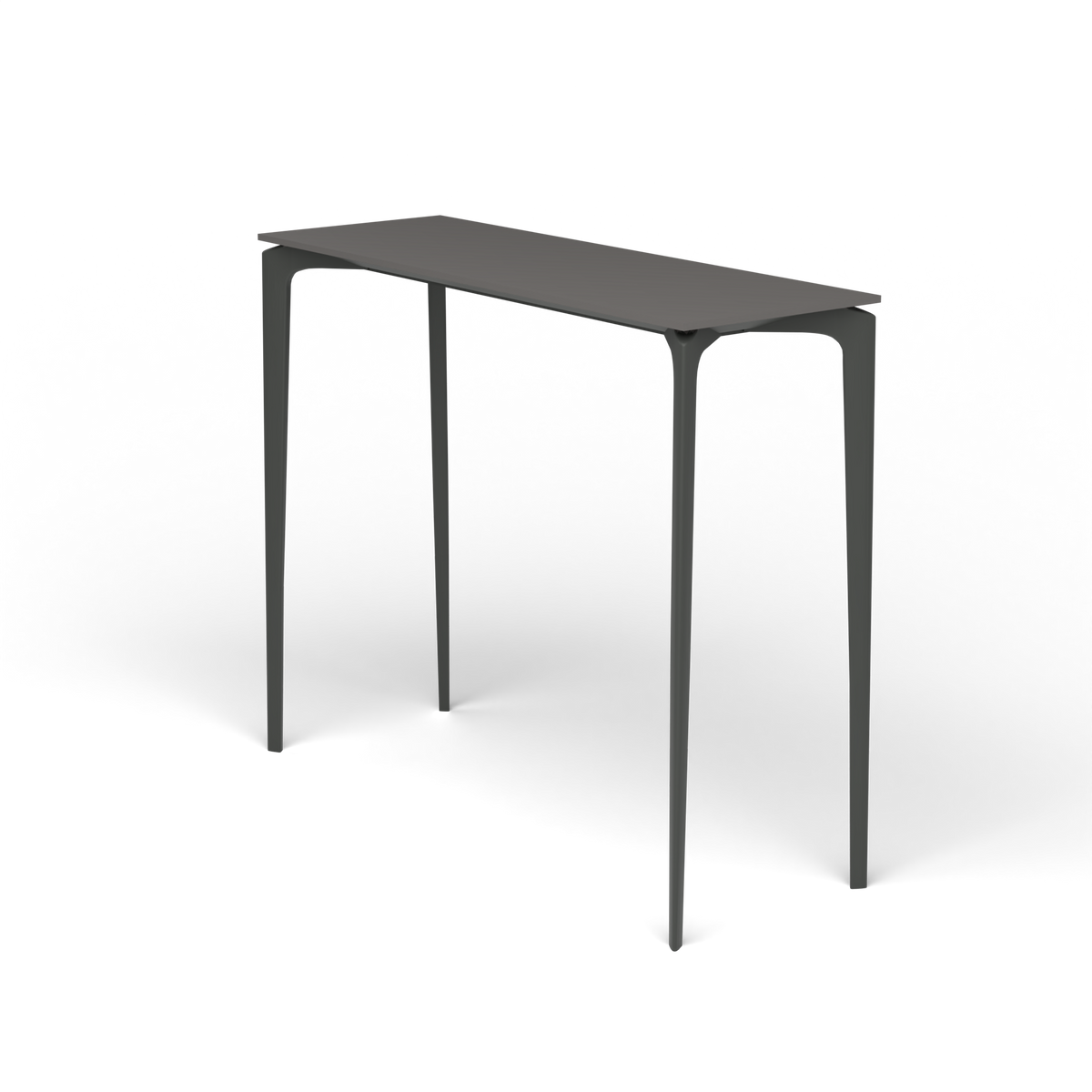 AllSize Bartafel, 130 × 45 × 110 cm, Metallic Grey, Aluminium speckled Anthracite
