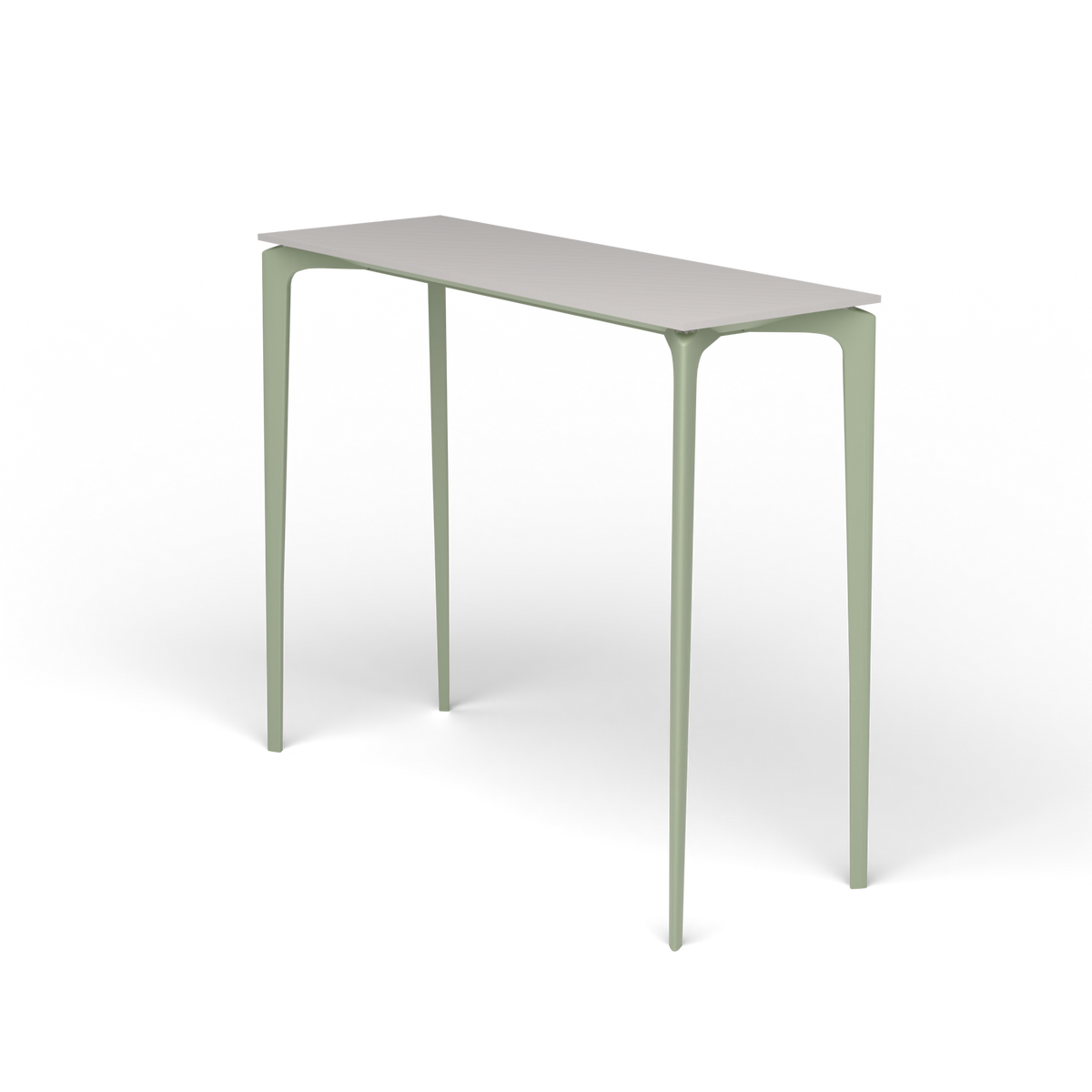 AllSize Bartafel, 130 × 45 × 110 cm, Green Tea, Aluminium speckled Grey