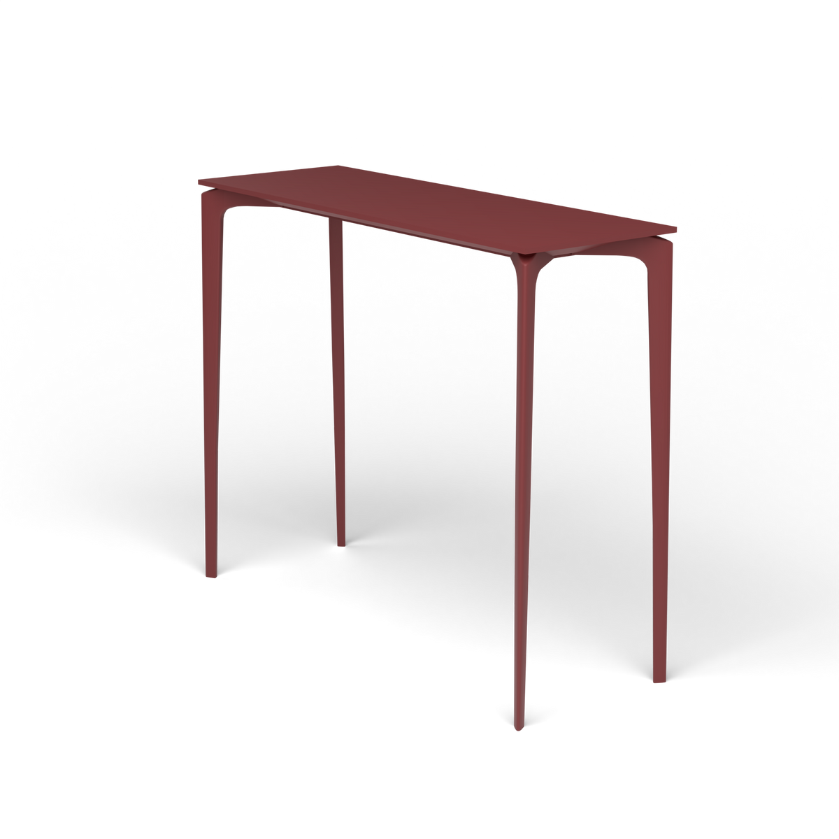 AllSize Bartafel, 130 × 45 × 110 cm, Autumn Red, Gelakt aluminium (volgt onderstelkleur)