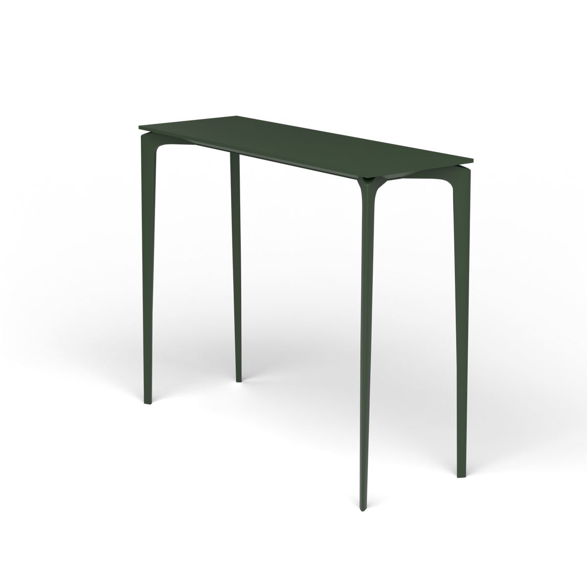 AllSize Bartafel, 130 × 45 × 110 cm, Bottle Green, Gelakt aluminium (volgt onderstelkleur)