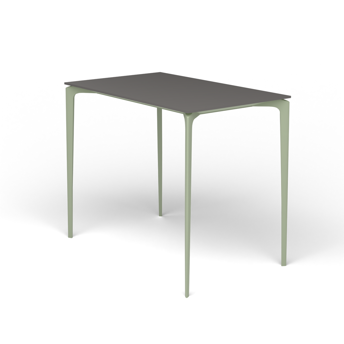 AllSize Bartafel, 130 × 80 × 110 cm, Green Tea, Aluminium speckled Anthracite