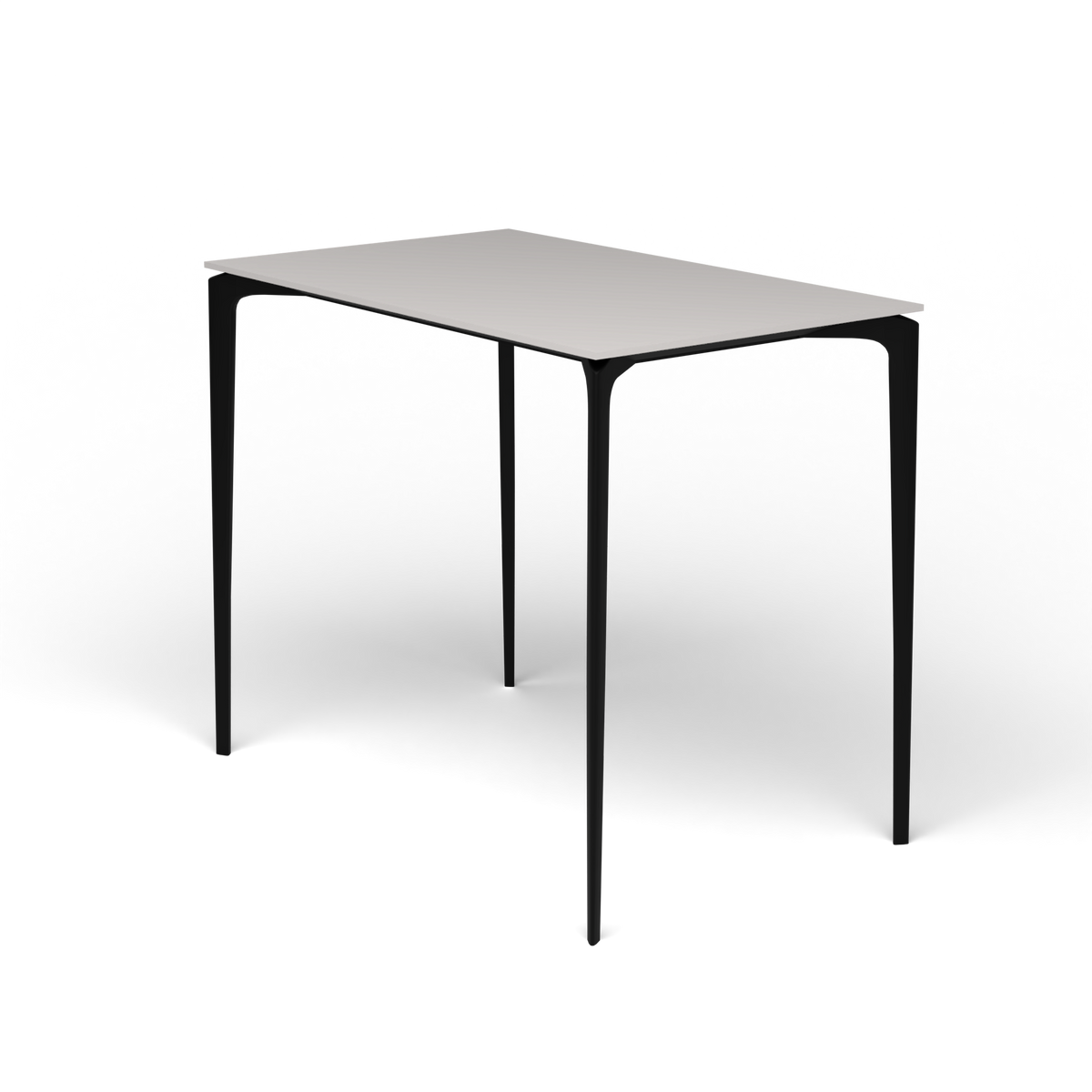 AllSize Bartafel, 130 × 80 × 110 cm, Black, Aluminium speckled Grey