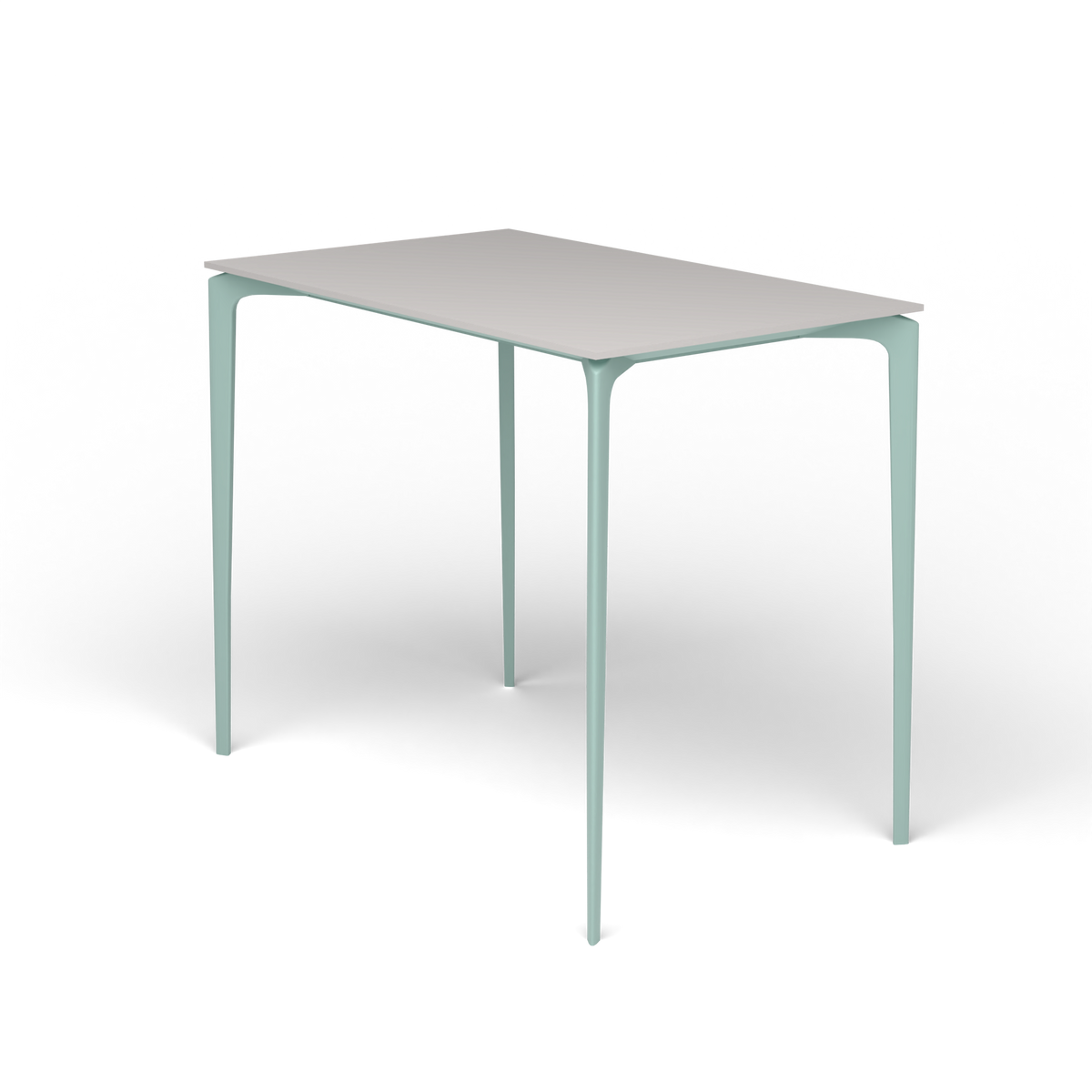 AllSize Bartafel, 130 × 80 × 110 cm, Light Blue, Aluminium speckled Grey