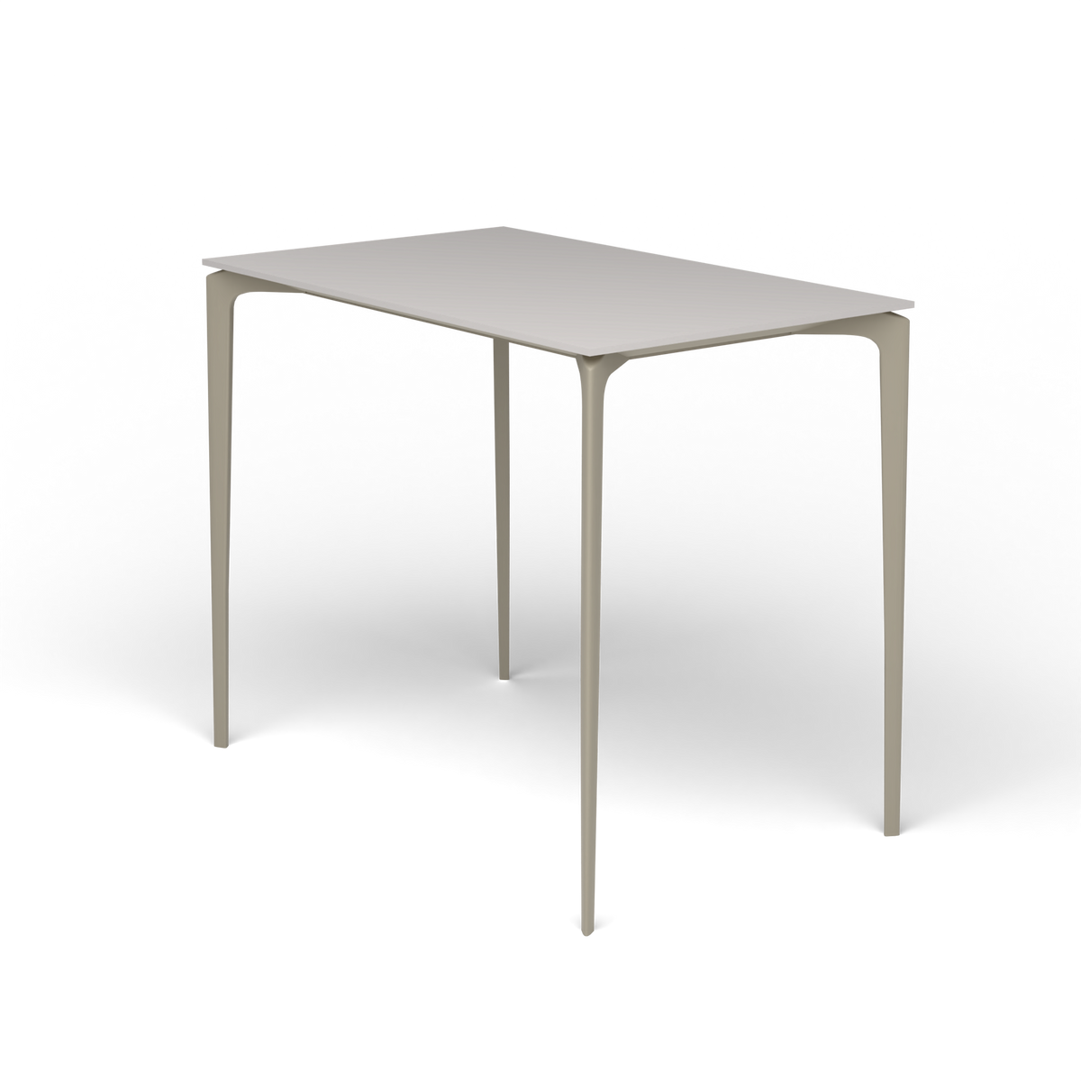 AllSize Bartafel, 130 × 80 × 110 cm, Pearly Gold, Aluminium speckled Grey