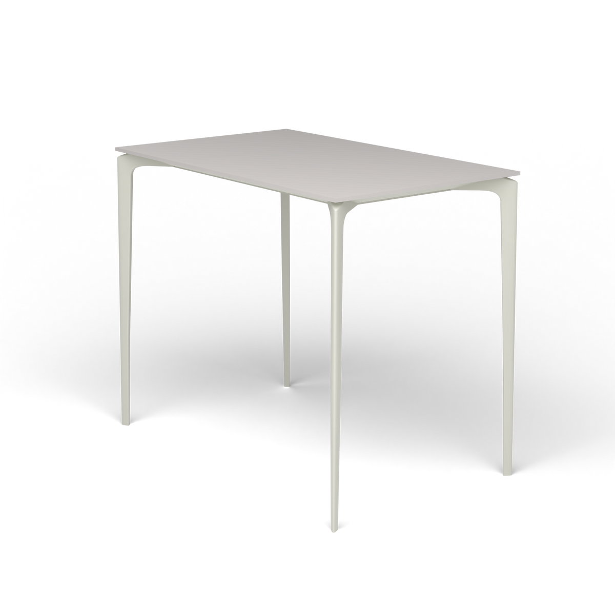 AllSize Bartafel, 130 × 80 × 110 cm, Powder Grey, Aluminium speckled Grey
