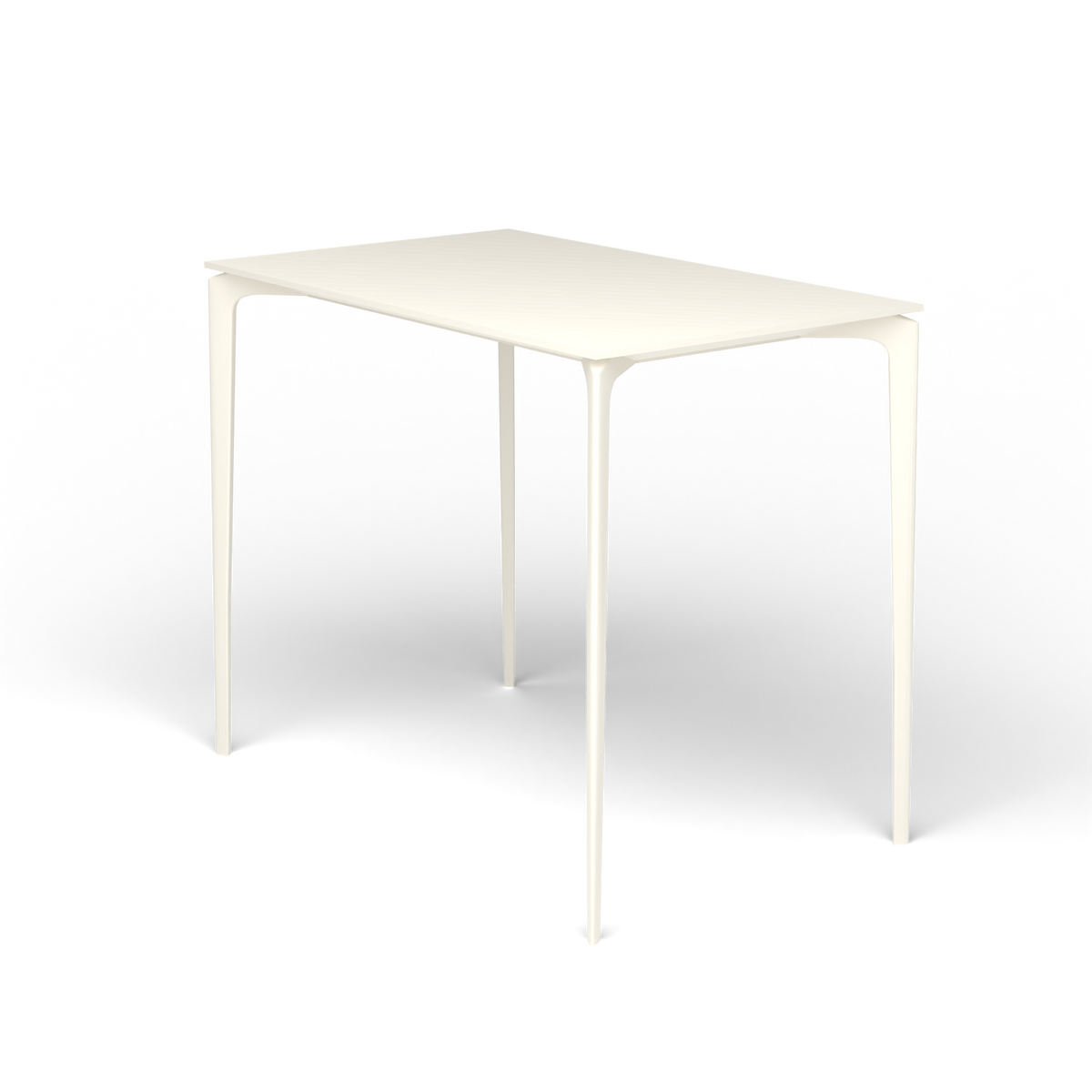 AllSize Bartafel, 130 × 80 × 110 cm, Antique White, Gelakt aluminium (volgt onderstelkleur)