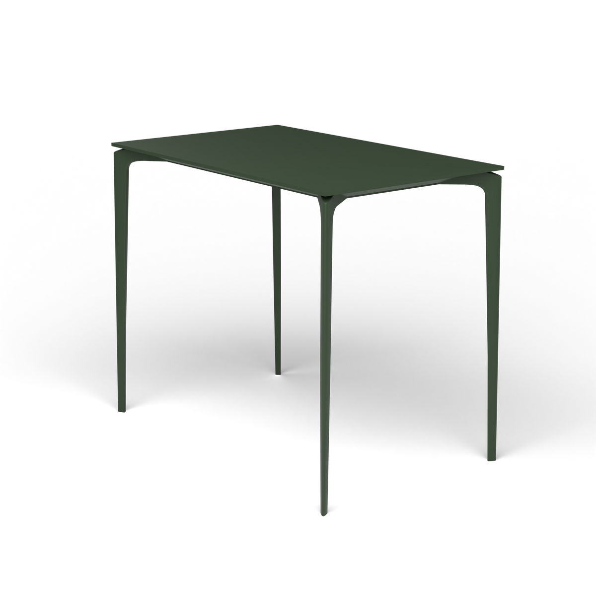 AllSize Bartafel, 130 × 80 × 110 cm, Bottle Green, Gelakt aluminium (volgt onderstelkleur)