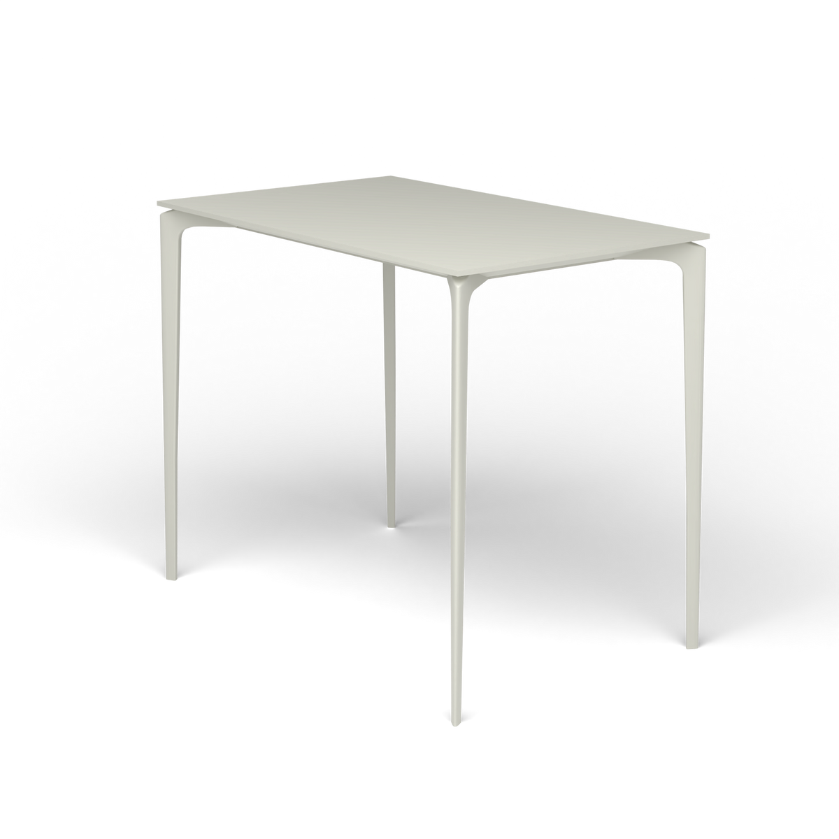 AllSize Bartafel, 130 × 80 × 110 cm, Powder Grey, Gelakt aluminium (volgt onderstelkleur)