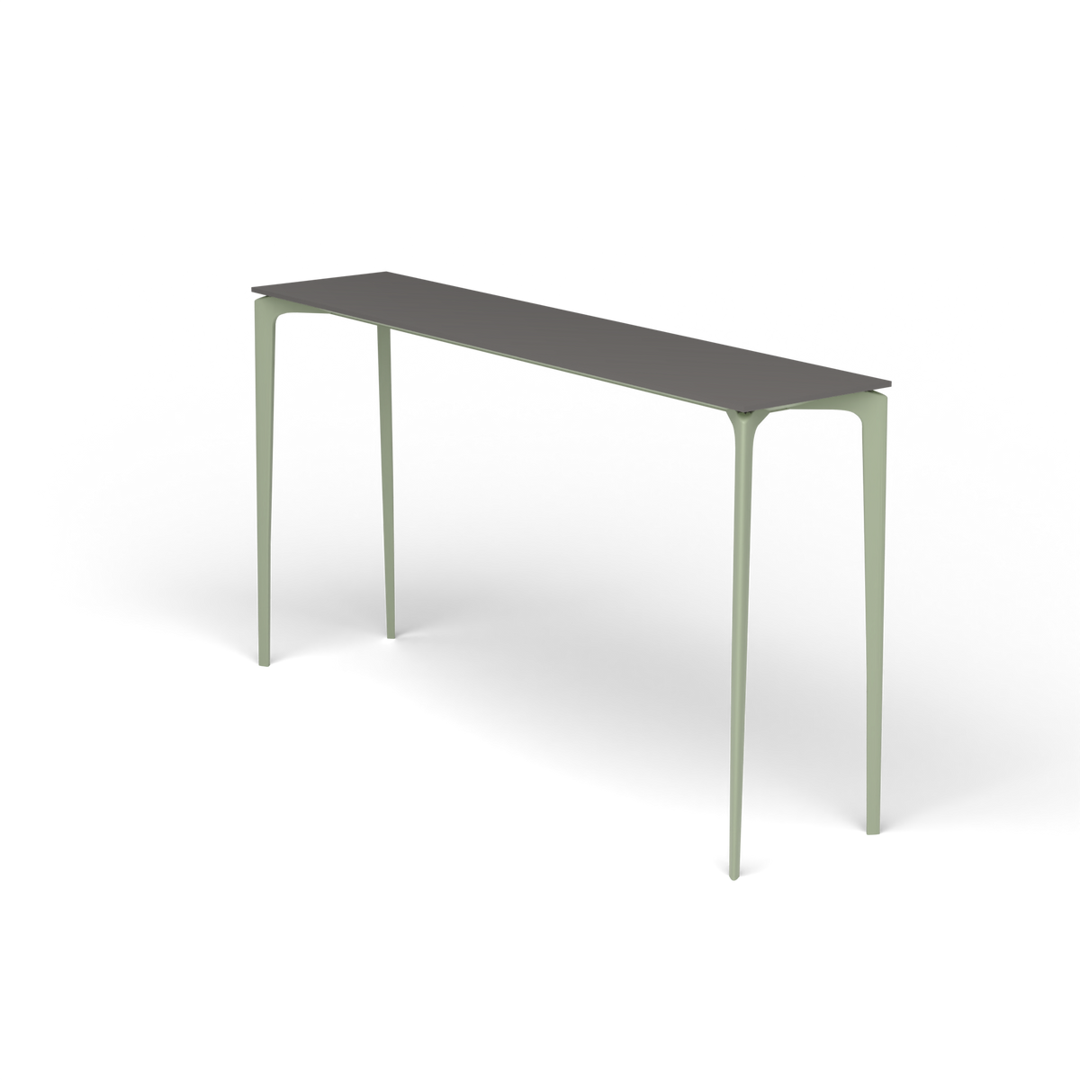 AllSize Bartafel, 200 × 45 × 110 cm, Green Tea, Aluminium speckled Anthracite