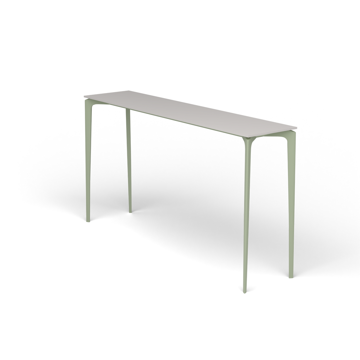 AllSize Bartafel, 200 × 45 × 110 cm, Green Tea, Aluminium speckled Grey