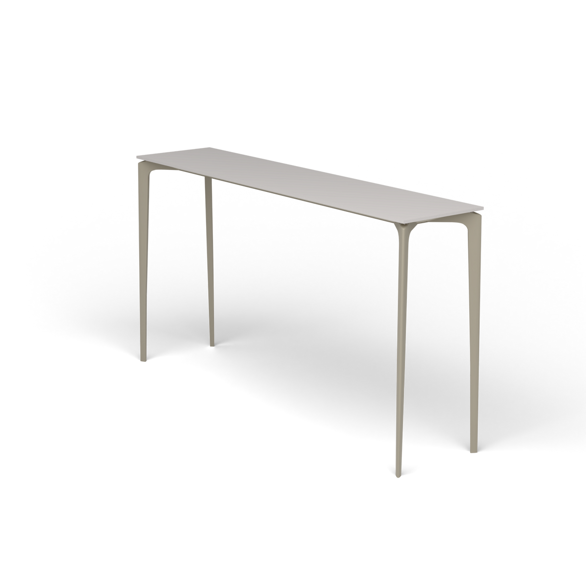AllSize Bartafel, 200 × 45 × 110 cm, Pearly Gold, Aluminium speckled Grey