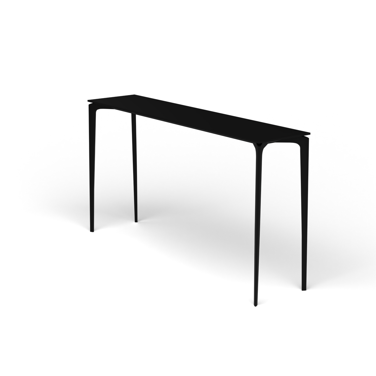 AllSize Bartafel, 200 × 45 × 110 cm, Black, Gelakt aluminium (volgt onderstelkleur)