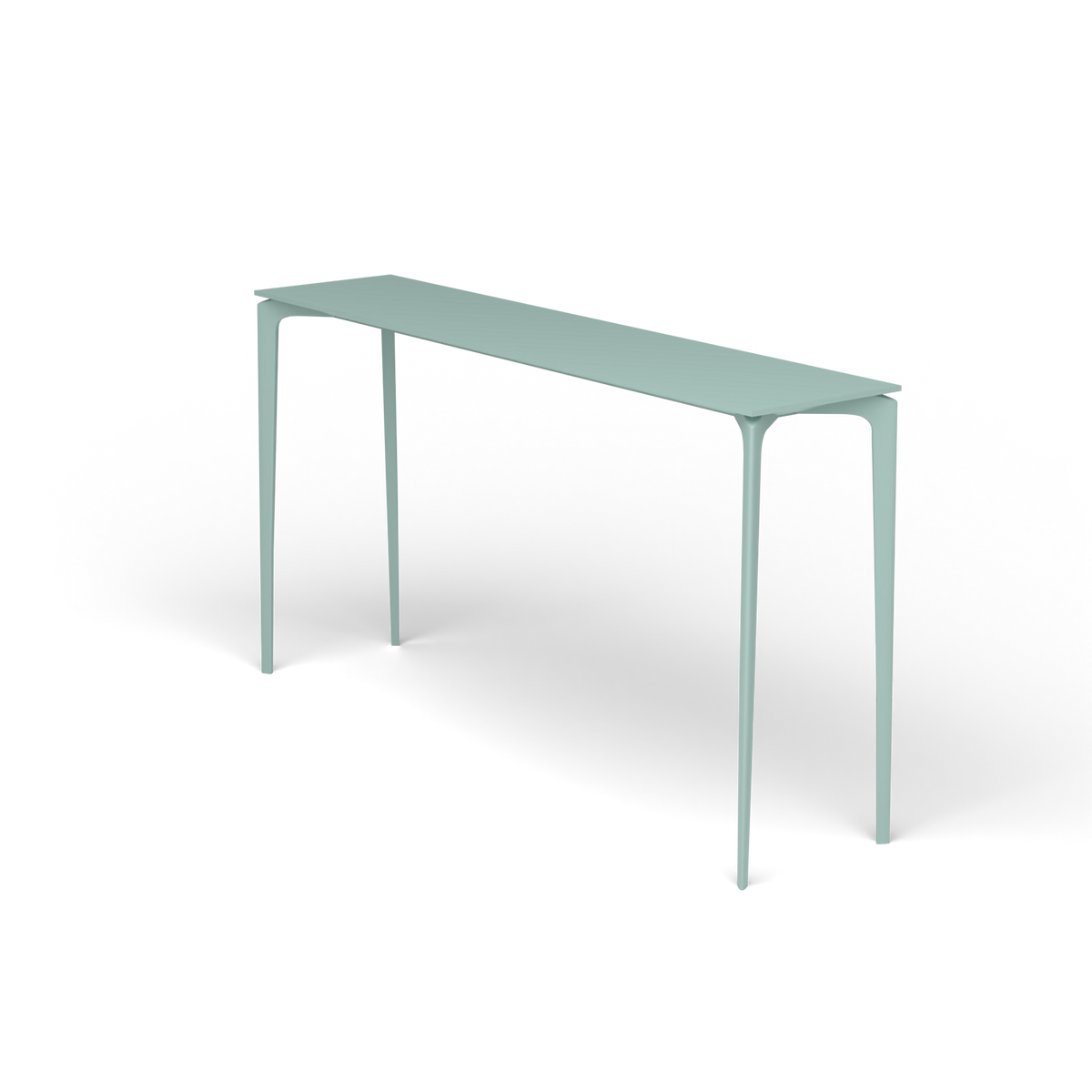 AllSize Bartafel, 200 × 45 × 110 cm, Light Blue, Gelakt aluminium (volgt onderstelkleur)