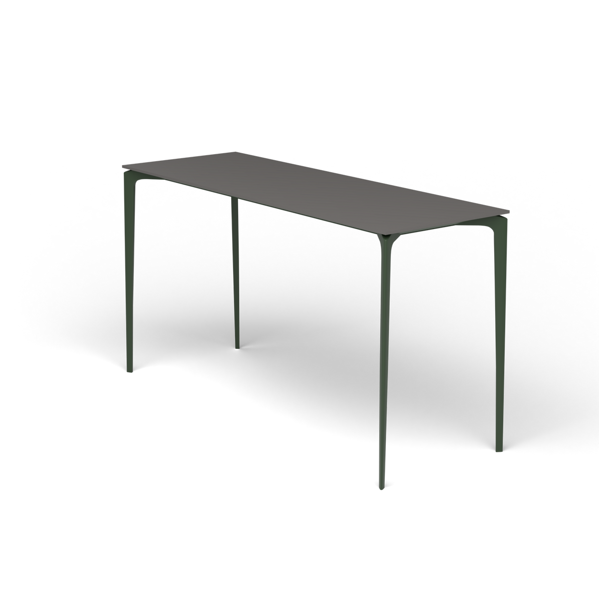 AllSize Bartafel, 200 × 70 × 110 cm, Bottle Green, Aluminium speckled Anthracite