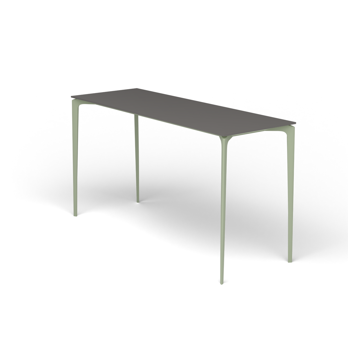 AllSize Bartafel, 200 × 70 × 110 cm, Green Tea, Aluminium speckled Anthracite