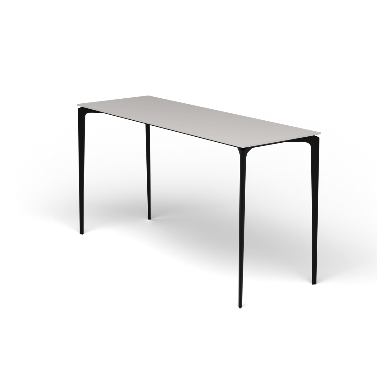 AllSize Bartafel, 200 × 70 × 110 cm, Black, Aluminium speckled Grey