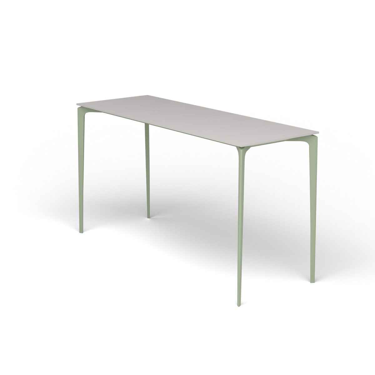 AllSize Bartafel, 200 × 70 × 110 cm, Green Tea, Aluminium speckled Grey
