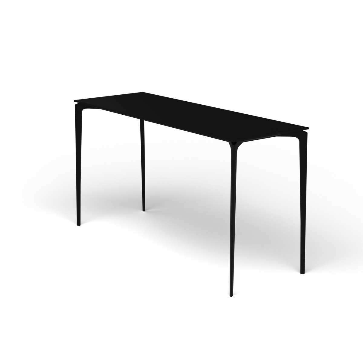 AllSize Bartafel, 200 × 70 × 110 cm, Black, Gelakt aluminium (volgt onderstelkleur)