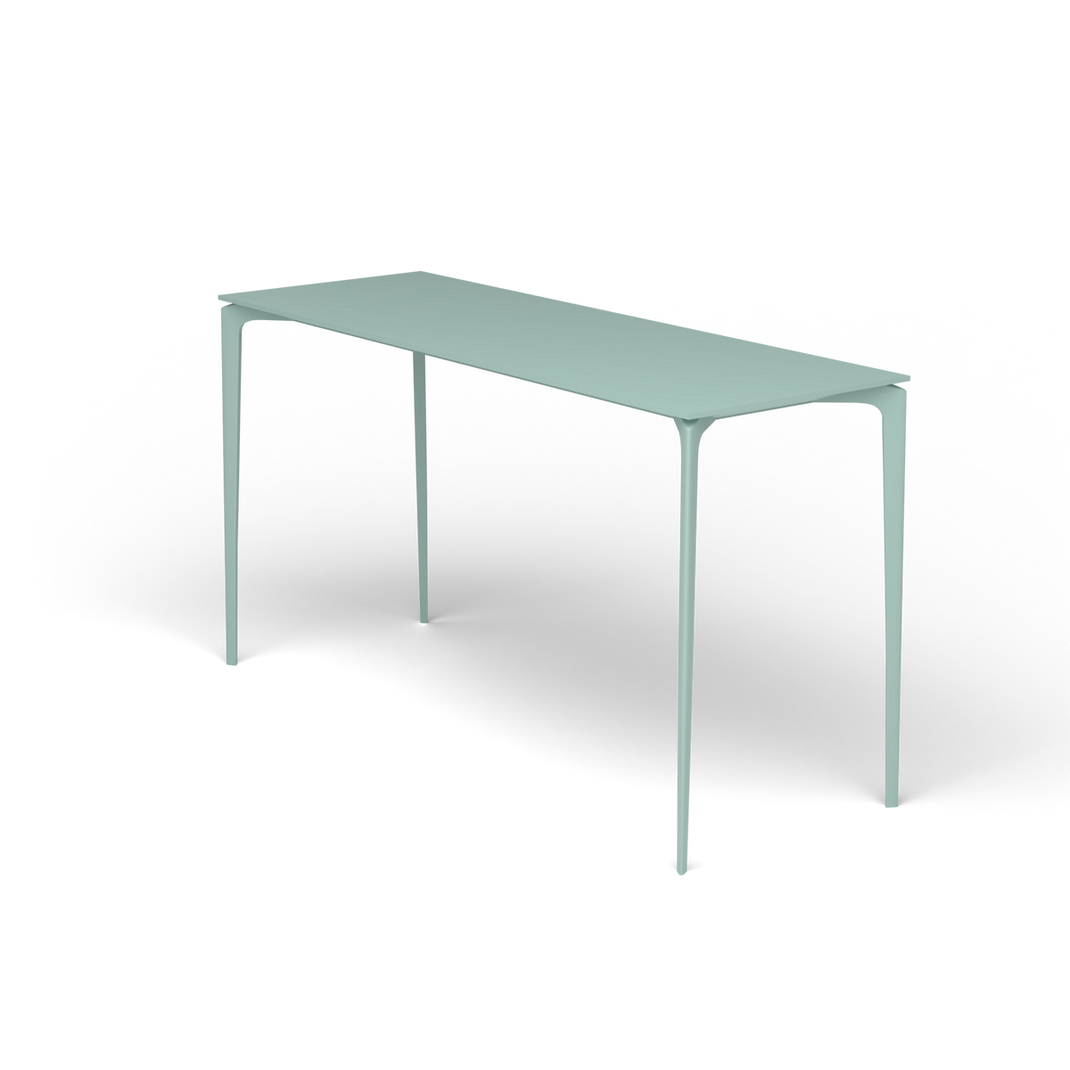 AllSize Bartafel, 200 × 70 × 110 cm, Light Blue, Gelakt aluminium (volgt onderstelkleur)