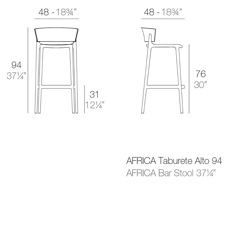 Vondom Africa Counter Stool