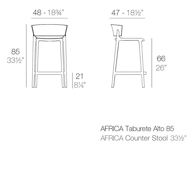 Vondom Africa Counter Stool