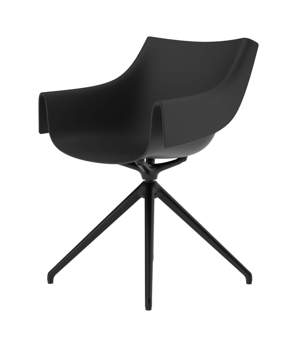 Manta Swivel Armchair Black