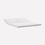 Double fabric mat for double sunlounger
