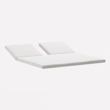 Double fabric mat for double sunlounger with roof