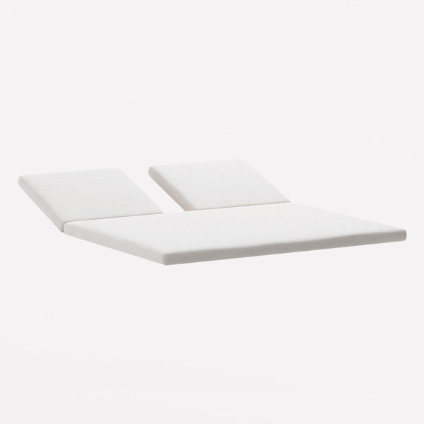 Double fabric mat for double sunlounger with roof