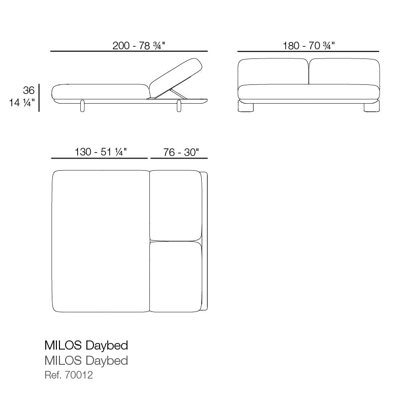 Vondom Milos Daybed