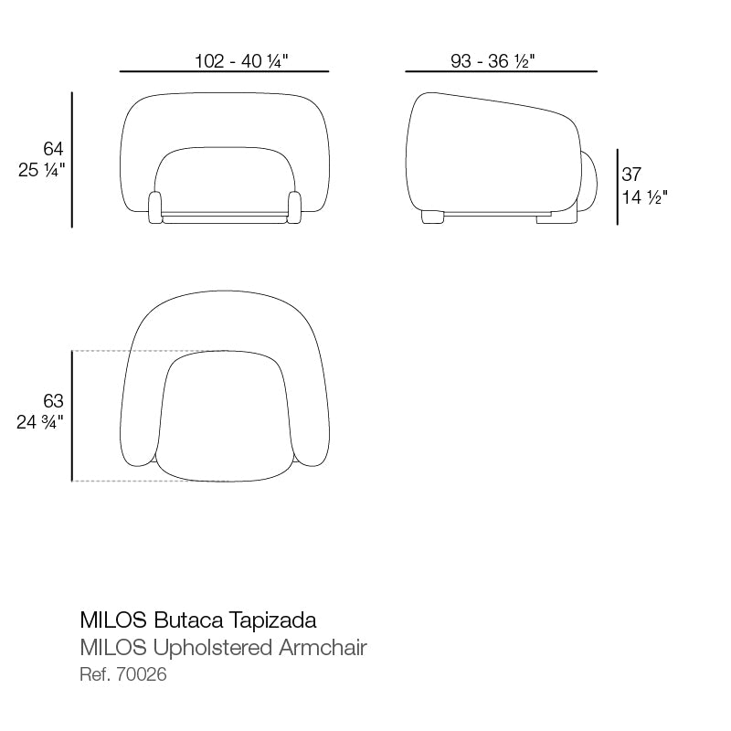 Milos Upholstered Lounge Chair