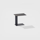 Small table with top in speckled aluminium 50 x 35 x h 47 cm