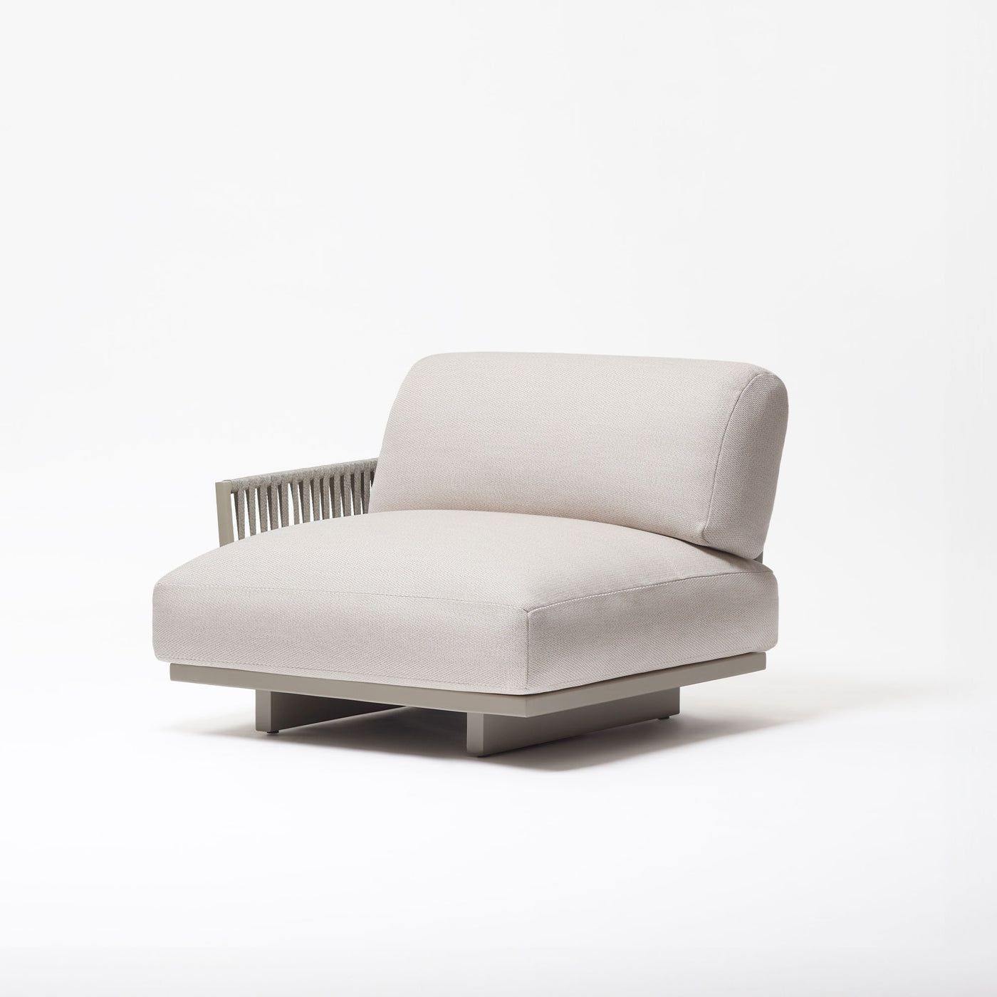 Solaris Evo Fauteuil met Rechterarmleuning, Plat touw Mint – 7411BD
