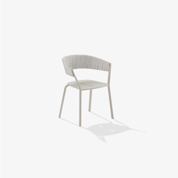 Ria Eetfauteuil met Deels Gevlochten Touw