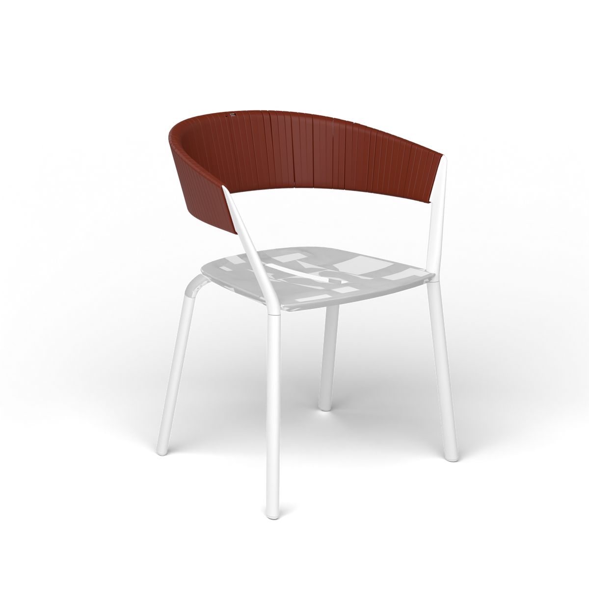Ria Eetfauteuil met Deels Gevlochten Touw - White / Touw Arizona