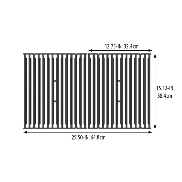 Grill grate (2x) enameled cast iron Signet
