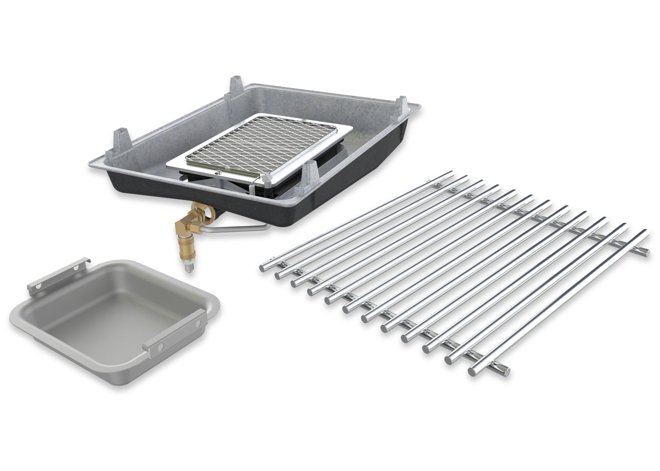 Infrared side burner kit