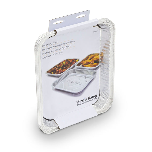 Lot de 3 bacs d'égouttage en aluminium