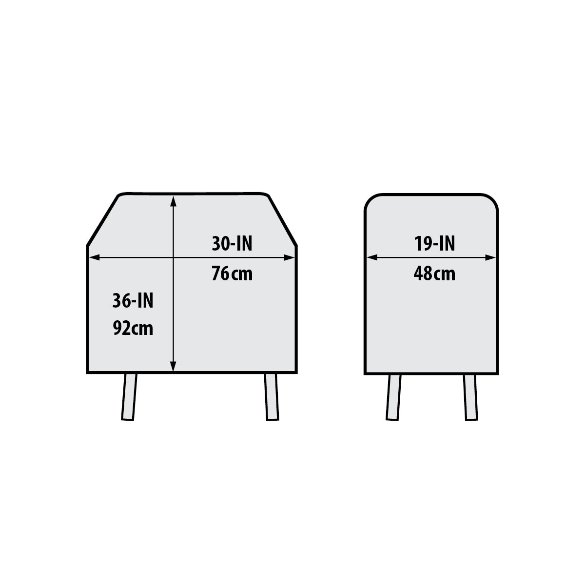 Housse Porta-Chef, Gem, BK 310 (tablettes latérales rabattues)