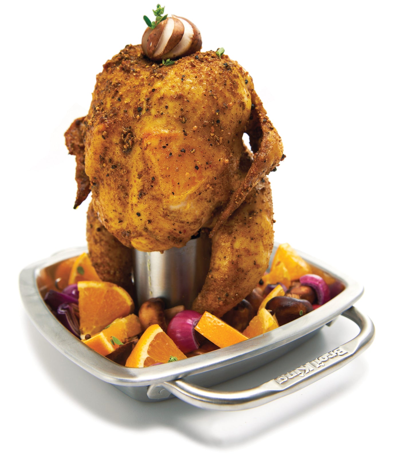 Chicken roaster with pan