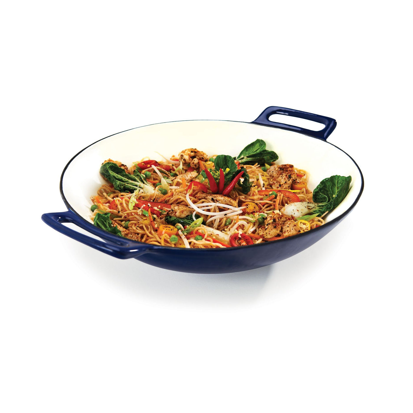 Gietijzer grill wok