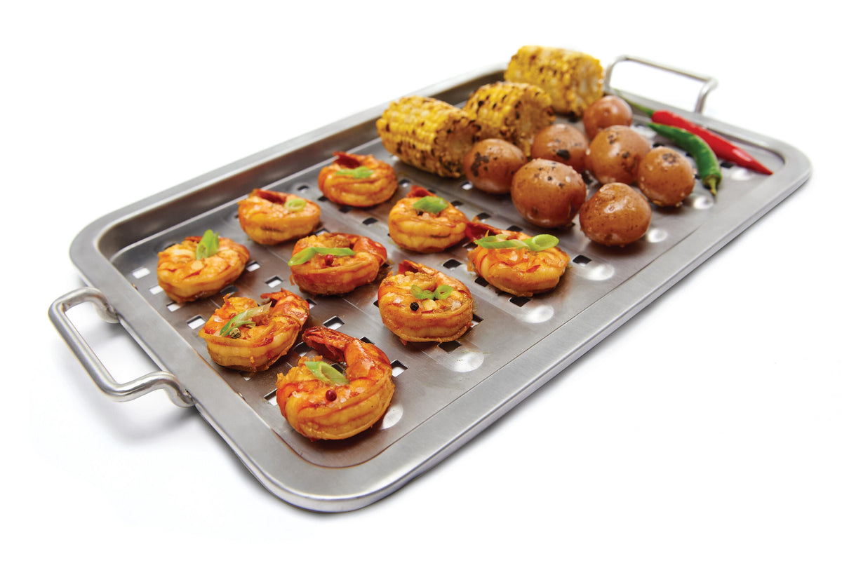 Bakplaat inox met gaatjes