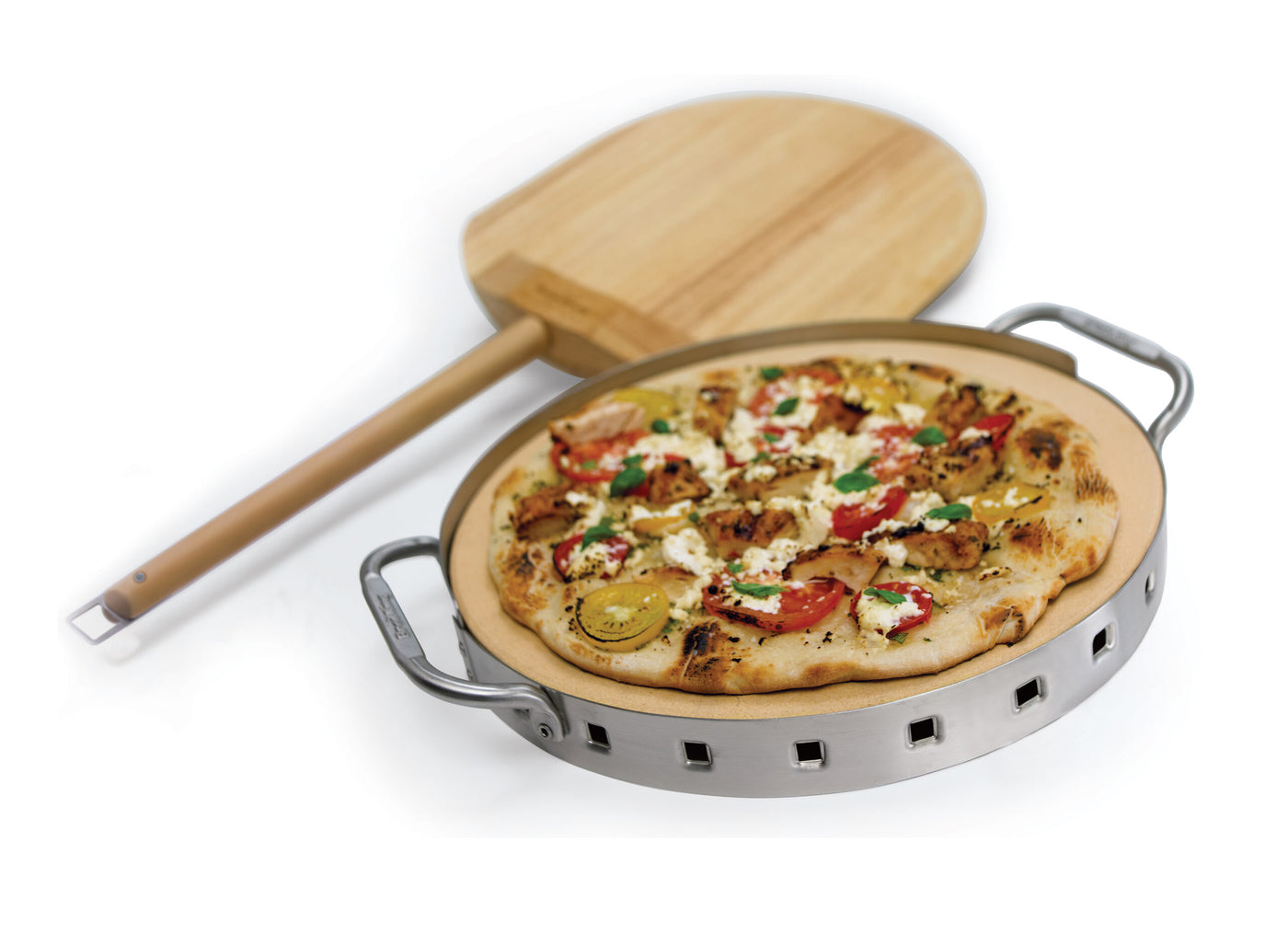 Pizza steen professionel met schep