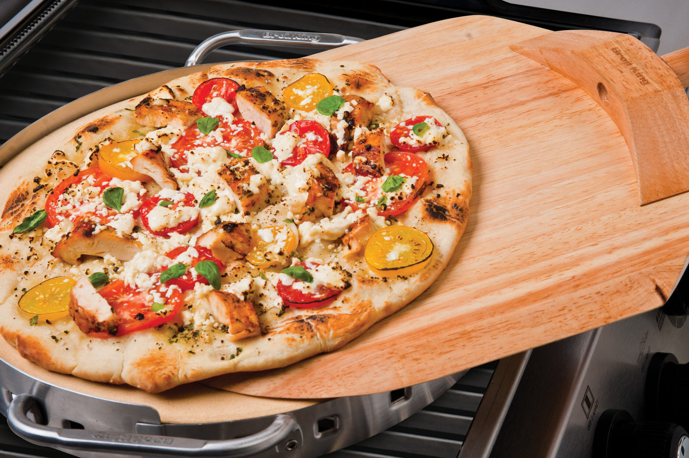 Pizza steen professionel met schep