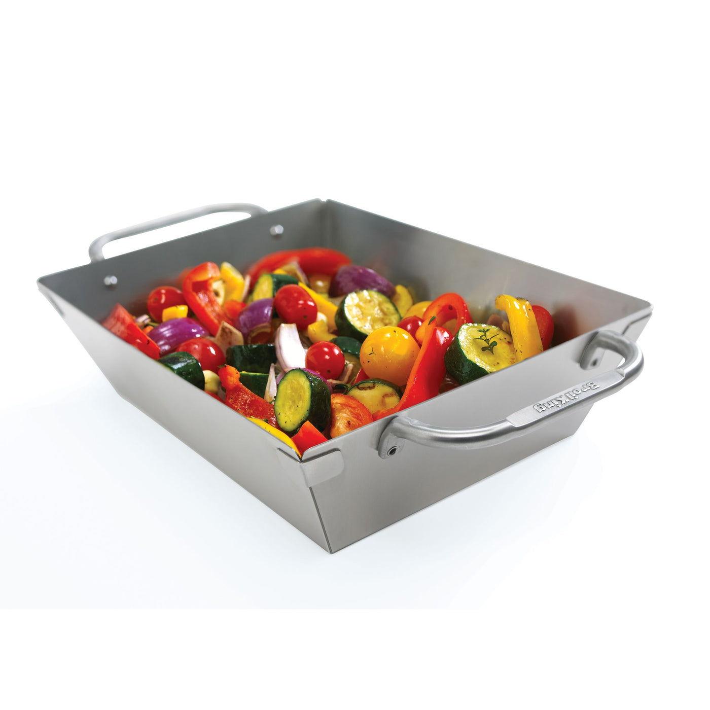 Wok diep inox geperforeerd