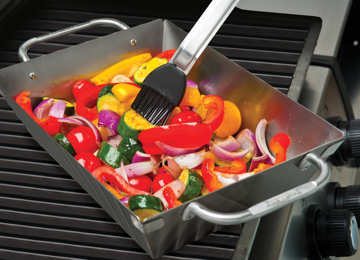 Wok diep inox geperforeerd
